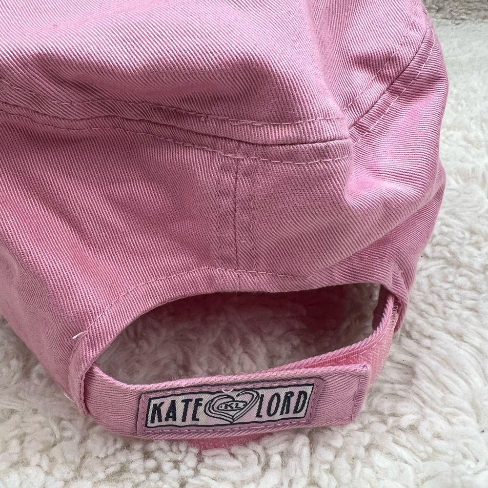 Kate Lord Pink Adjustable Cap hat Olde Hickory Print NWOT - Picture 4 of 6